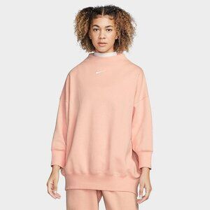 NWOT Nike Fleece Oversized Sweatshirt: XS in blush/arctic orange